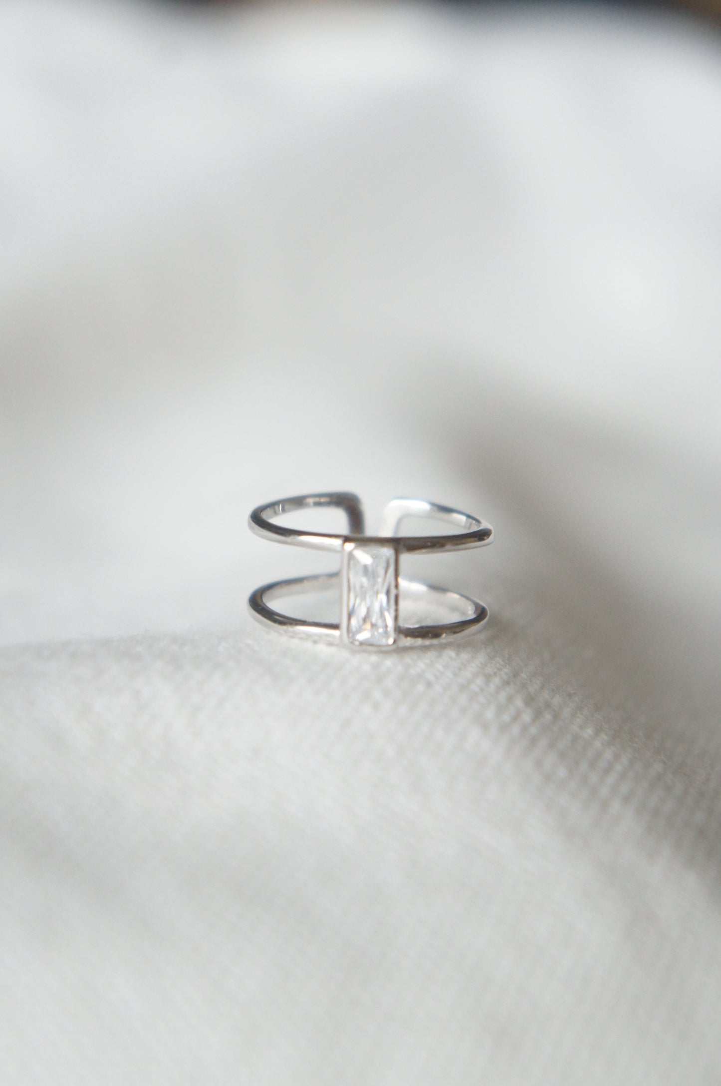 Baguette Double Bond Ring