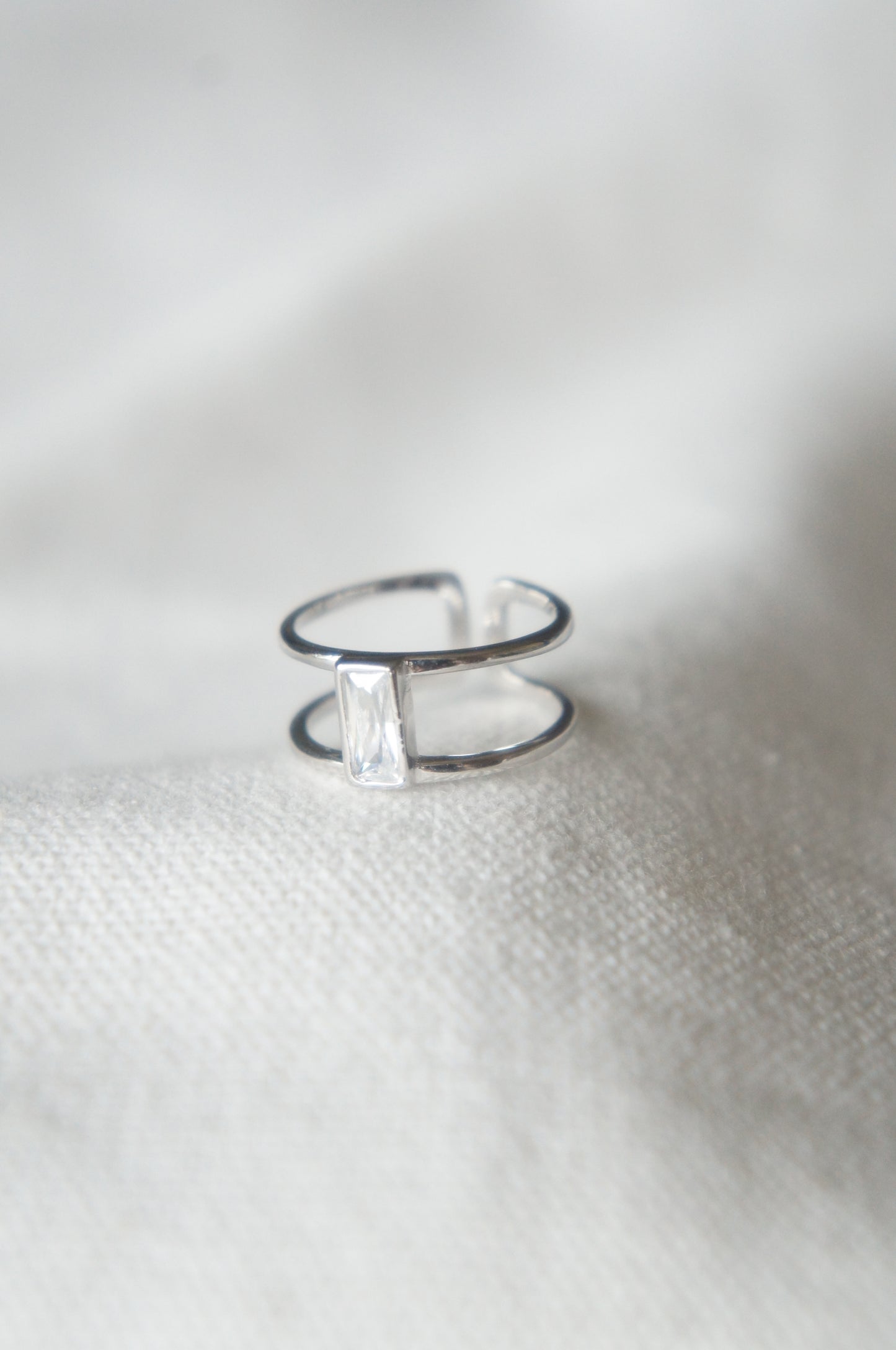 Baguette Double Bond Ring