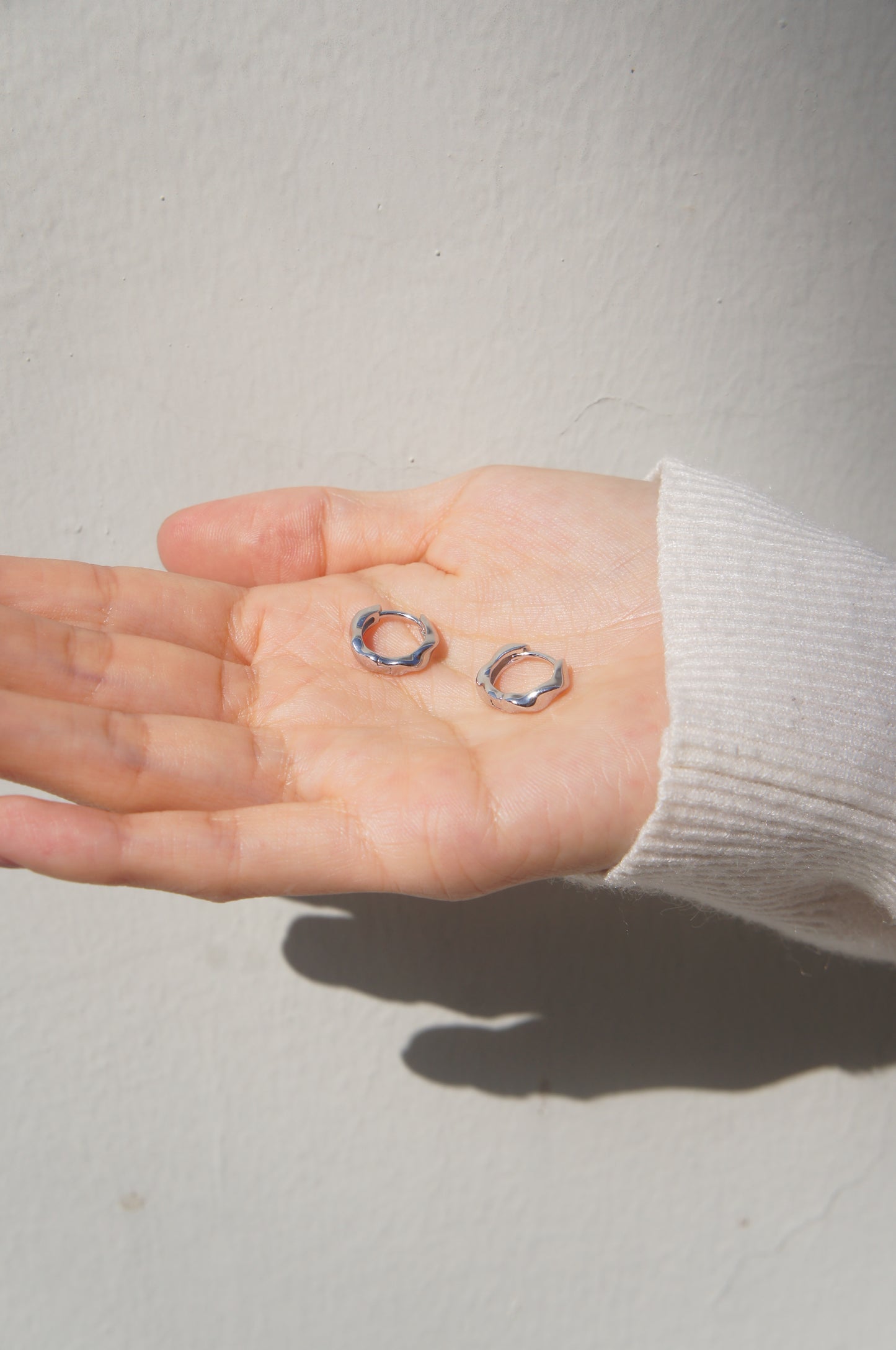 Mini Molten Hoop Earrings